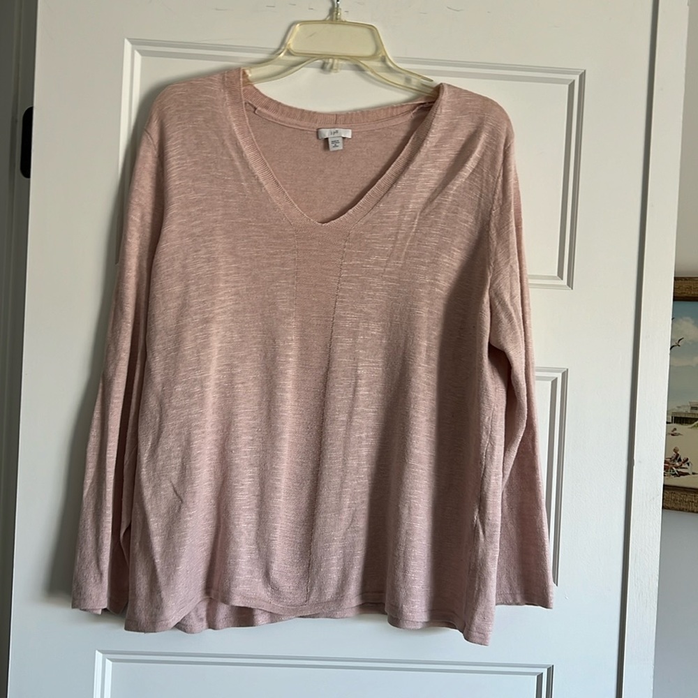 J Jill pink sweater XL petite